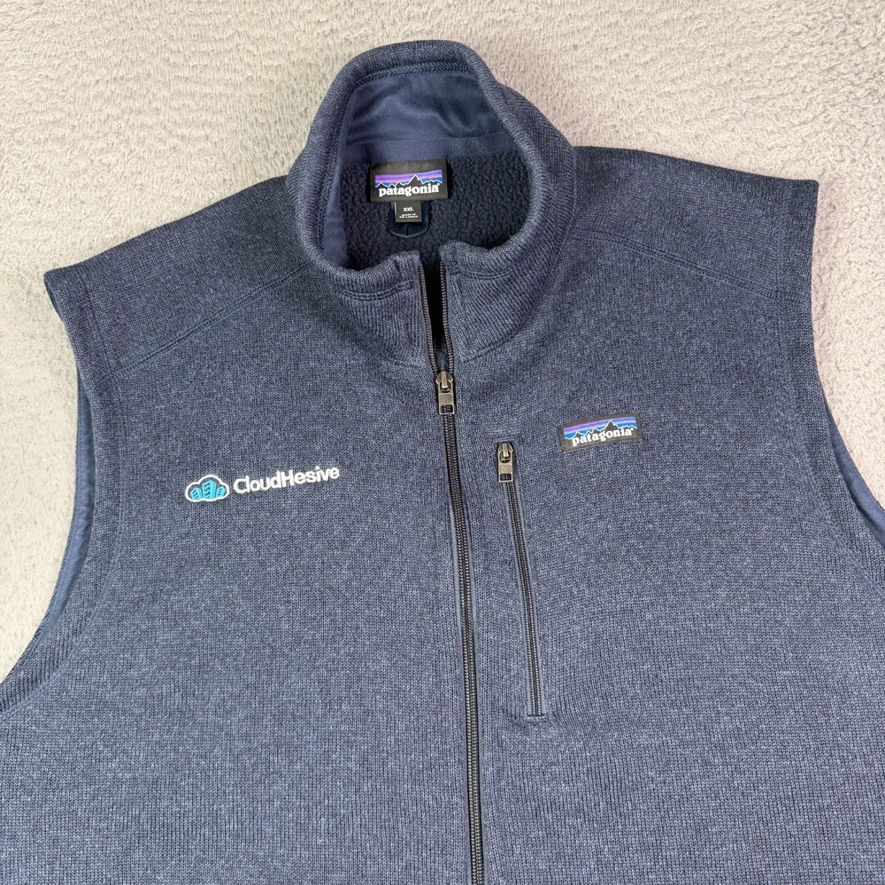 Patagonia Better Sweater Vest Mens 2XL Navy Blue Fleece Full Zip Outdoor 25882